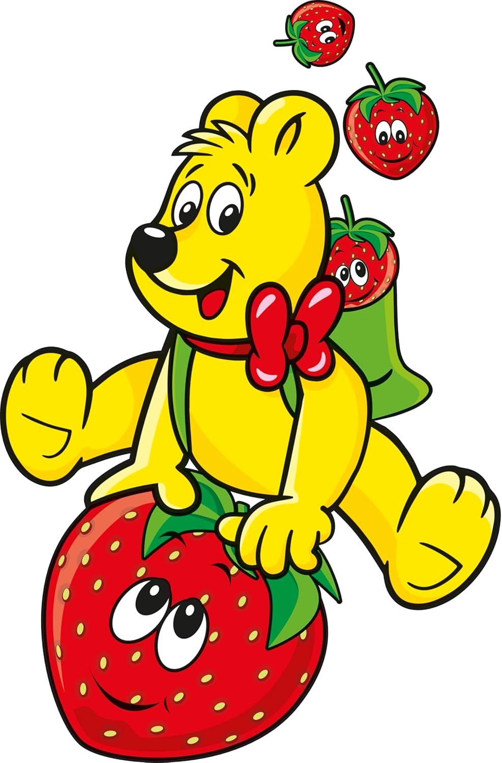 Haribo Giant Strawbs Mini Bags 16g (50 / 100 Treat Bags)