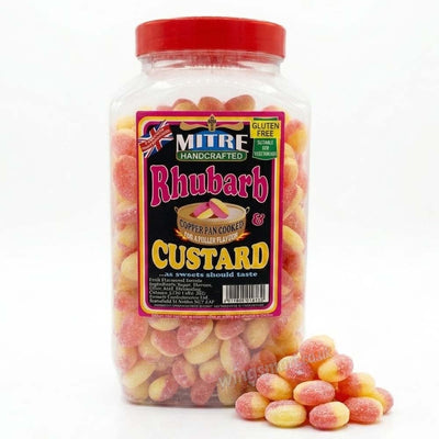 Barnetts Rhubarb & Custard Boiled Sweets – Traditional Copper Pan Candy (1kg / 2kg / 3kg)