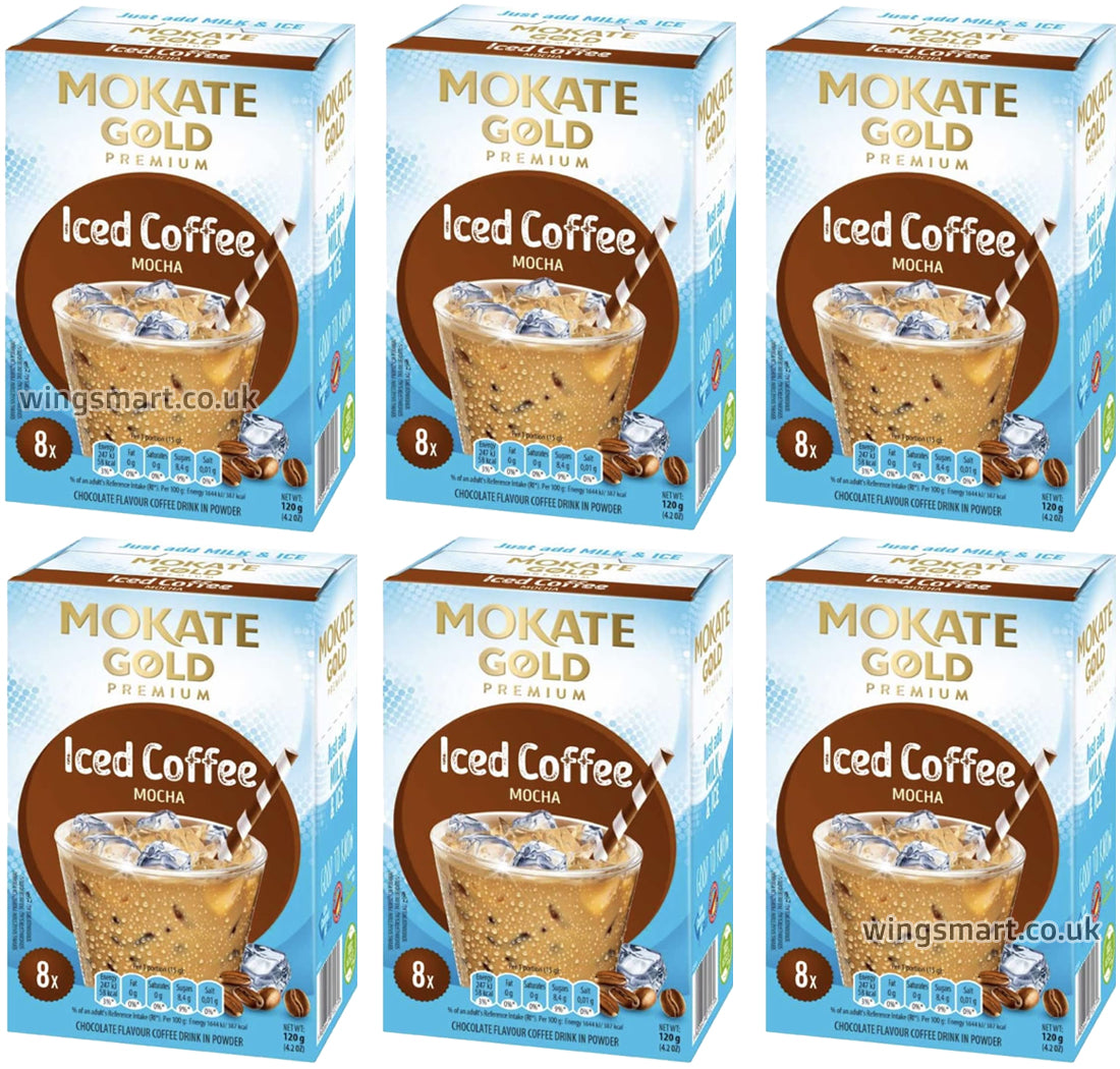 Mokate Gold Iced Coffee Drink Mocha Flavor 120g | 6 & 12 Box Options