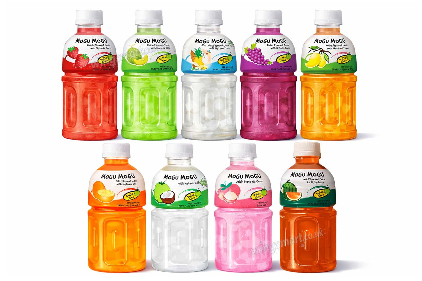 Mogu Mogu Fruit Drinks 320ml – 10 Randomly Selected Flavour Bottles