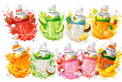 Mogu Mogu Fruit Drinks 320ml – 10 Randomly Selected Flavour Bottles