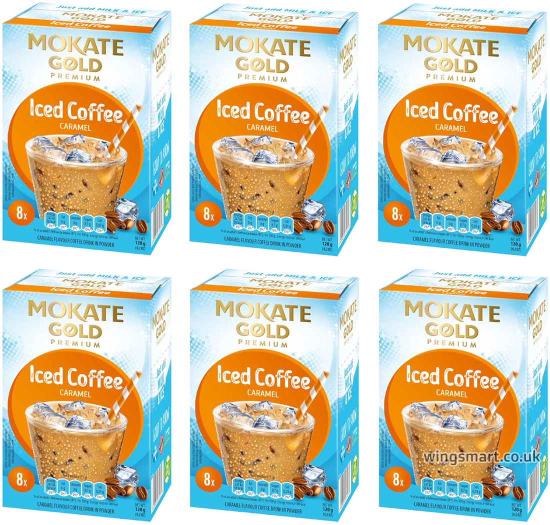 Mokate Gold Iced Coffee Drink Caramel Flavor 120g | 6 & 12 Box Options