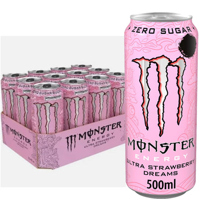 Monster Ultra Strawberry PMP 500ml (Pack of 12)