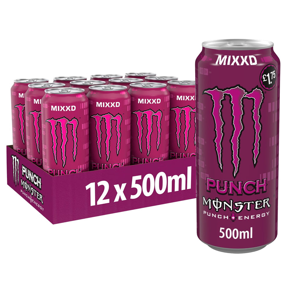 Monster Energy Drink Variety Pack 500ml PMP (Pack of 12)