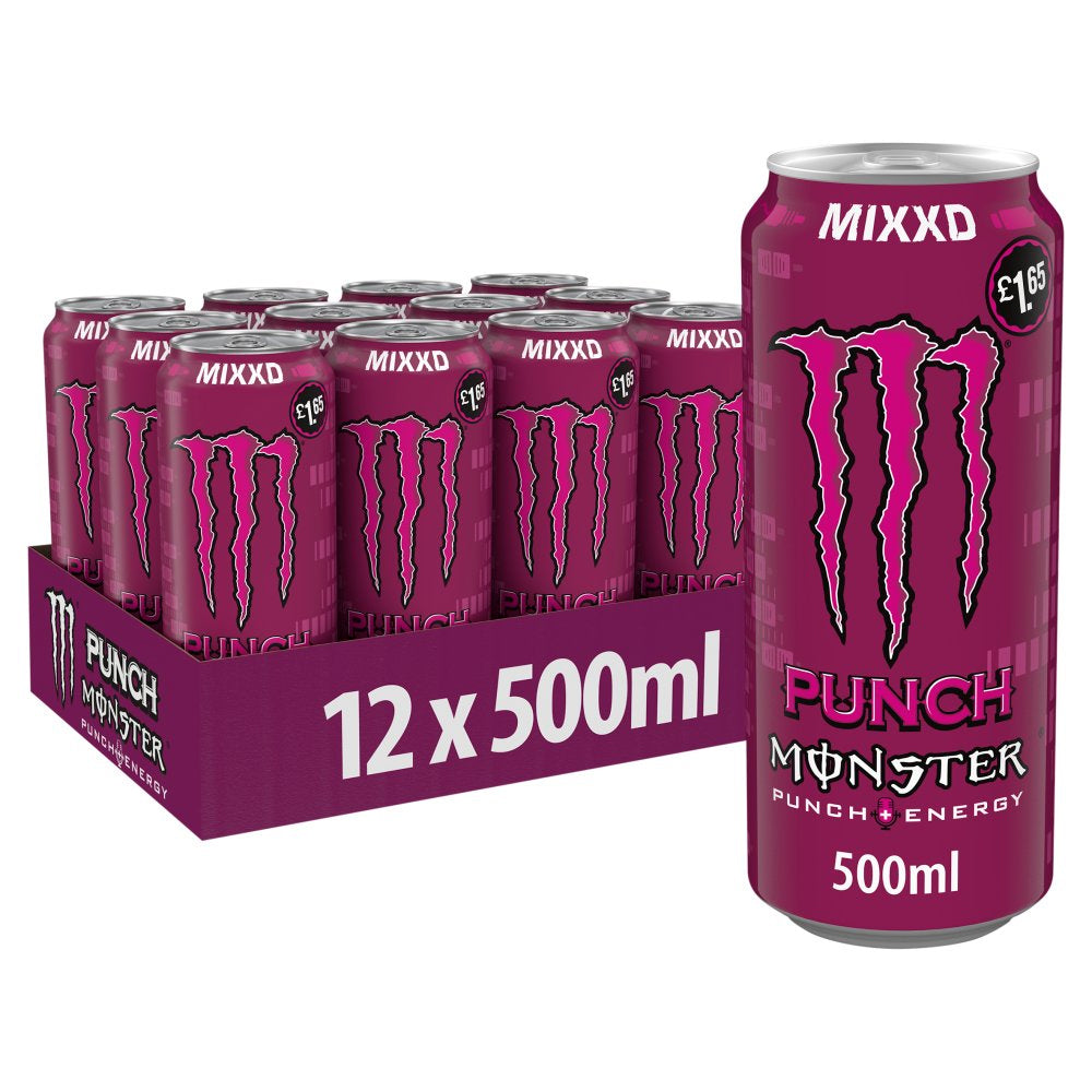 Monster Energy Drink Variety Pack 500ml PMP (Pack of 12)