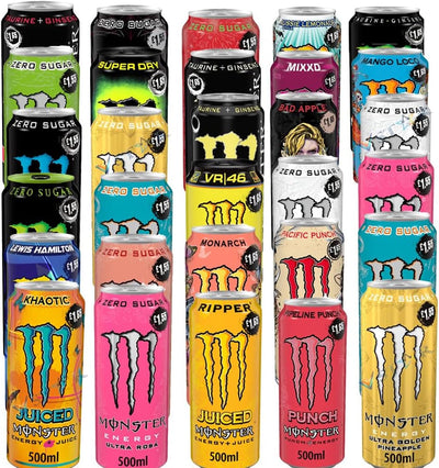 Monster Energy Drink Variety Pack 500ml PMP (Pack of 12)