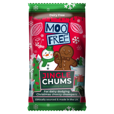 Moo Free Jingle Chums Mini Chocolate Packs 15g – 20 Pack