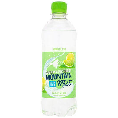 Mountain Mist Lemon & Lime Flavoured Sparkling Spring Water 500ml (Case of 12)