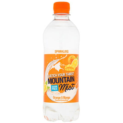 Mountain Mist Orange & Mango Flavoured Sparkling Spring Water 500ml (Case of 12)
