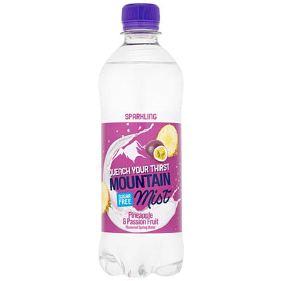 Mountain Mist Pineapple & Passion Fruit Flavoured Sparkling Spring Water 500ml (Case of 12)