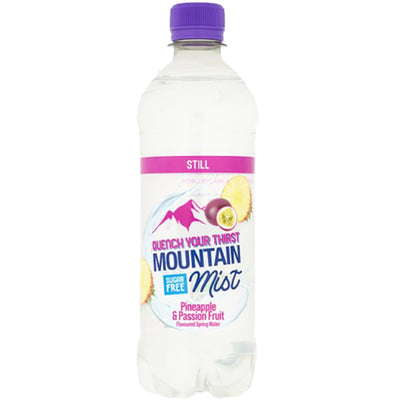 Mountain Mist Pineapple & Passion Fruit Flavoured Still Spring Water 500ml (Case of 12)