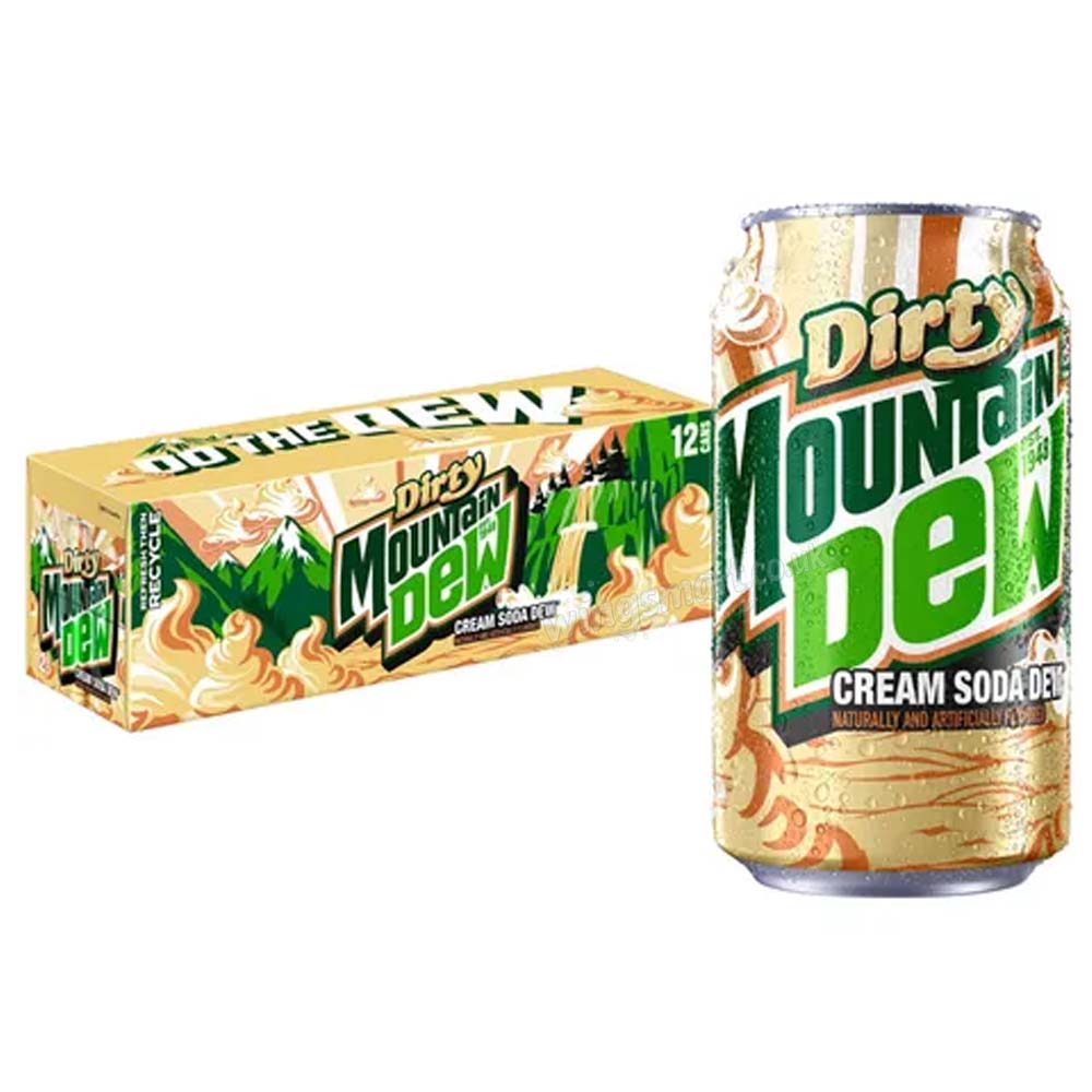 Mountain Dew Dirty Cream Soda Dew Soft Drink 12 x 355ml Cans