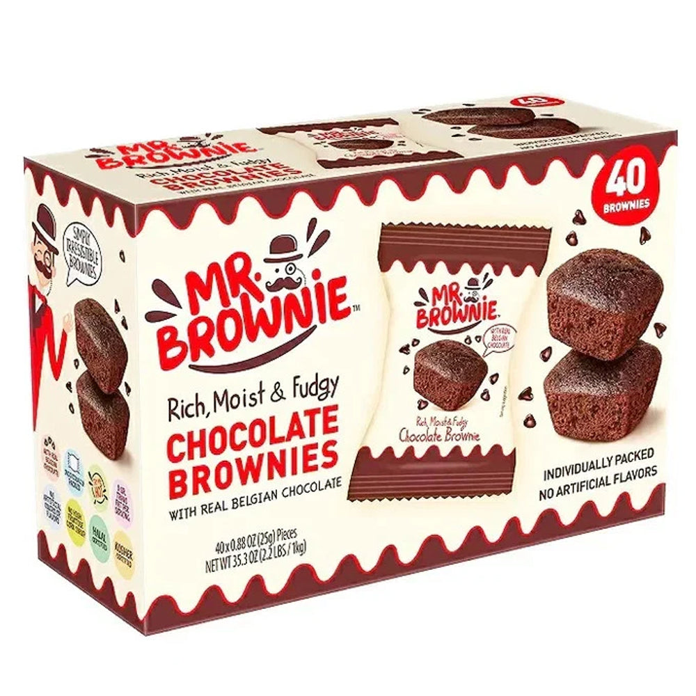 Mr Brownie Chocolate Brownie 25g (Pack of 40)
