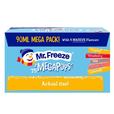 Mr. Freeze Mega Pops Freezepops 75 Pack (75 x 90ml)