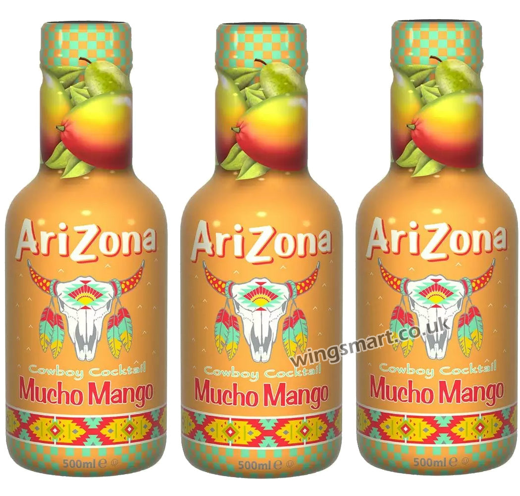 Arizona Mucho Mango PET Soft Drink 3 x 500ml Bottles