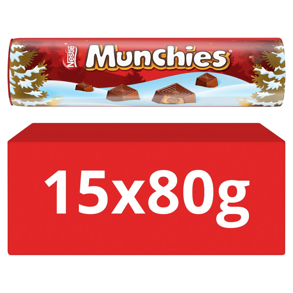 Munchies Milk Chocolate & Caramel Giant Tube 80g