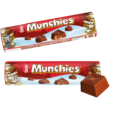 Munchies Milk Chocolate Giant Tube 80g (Box of 15)