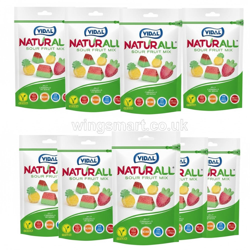 Vidal Naturall Sour Fruit Mix Pouch 180g