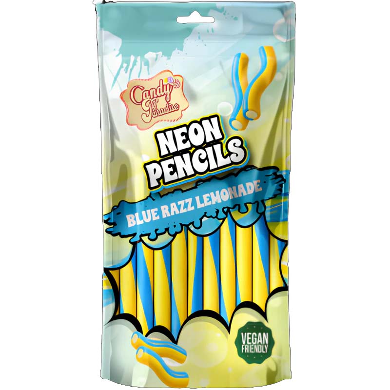Neon Pencils Candy Sticks Assorted Flavours 130g - 12 Packs