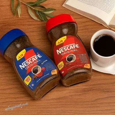 Nescafe Original Instant Coffee Selection (Regular & Decaf) – 95g Jar
