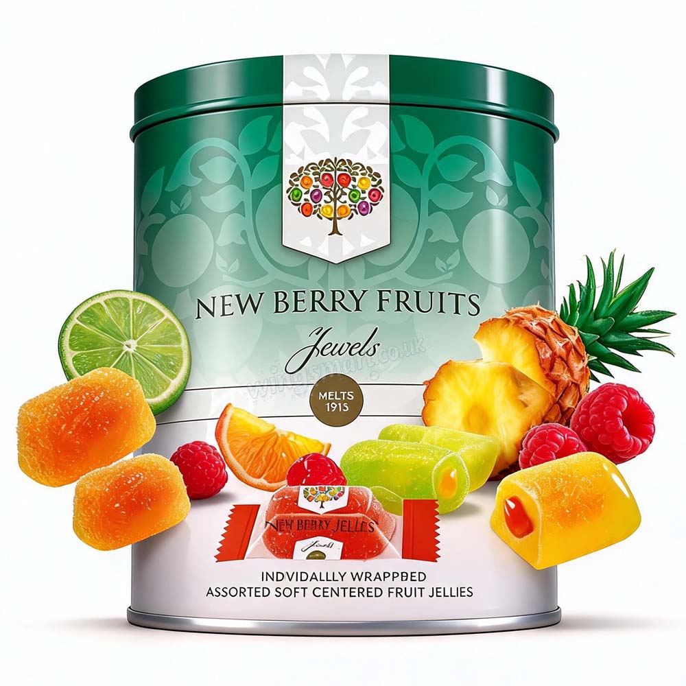 New Berry Fruits Jewels Gift Tin 210g
