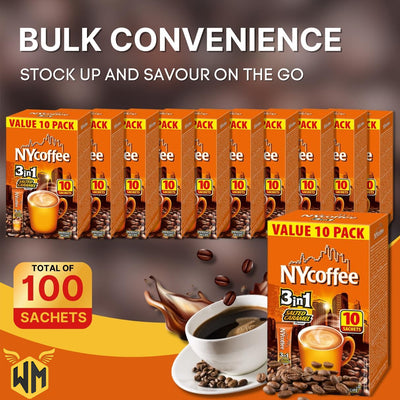 Ny 3 In 1 Salted Caramel Coffee 10 x 14g Sachets 140g (Box of 10)