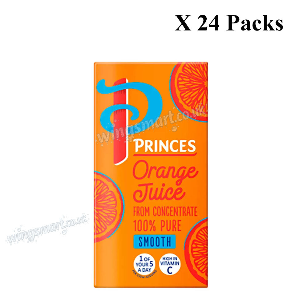 Princes Apple & Orange Juice Drink Cartons 200ml – Fruit Juice Selection
