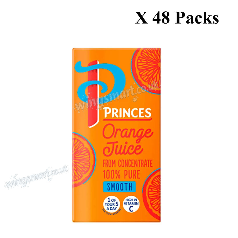 Princes Apple & Orange Juice Drink Cartons 200ml – Fruit Juice Selection