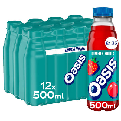 Oasis Summer Fruits 500ml (Pack of 12)