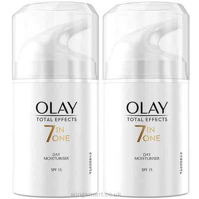 Olay Total Effects Age Moisturiser, 2 x 50ml