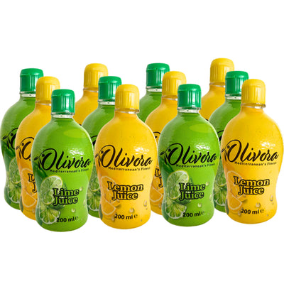 Olivora Lime & Lemon Juice 200g (6 & 12 Bottles)