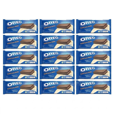 Oreo Wafer Choco Vanilla Bars 117g – Crispy Wafer with Chocolate & Vanilla Cream (12 or 24 Bars)