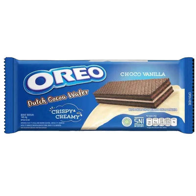 Oreo Wafer Choco Vanilla Bars 117g – Crispy Wafer with Chocolate & Vanilla Cream (12 or 24 Bars)