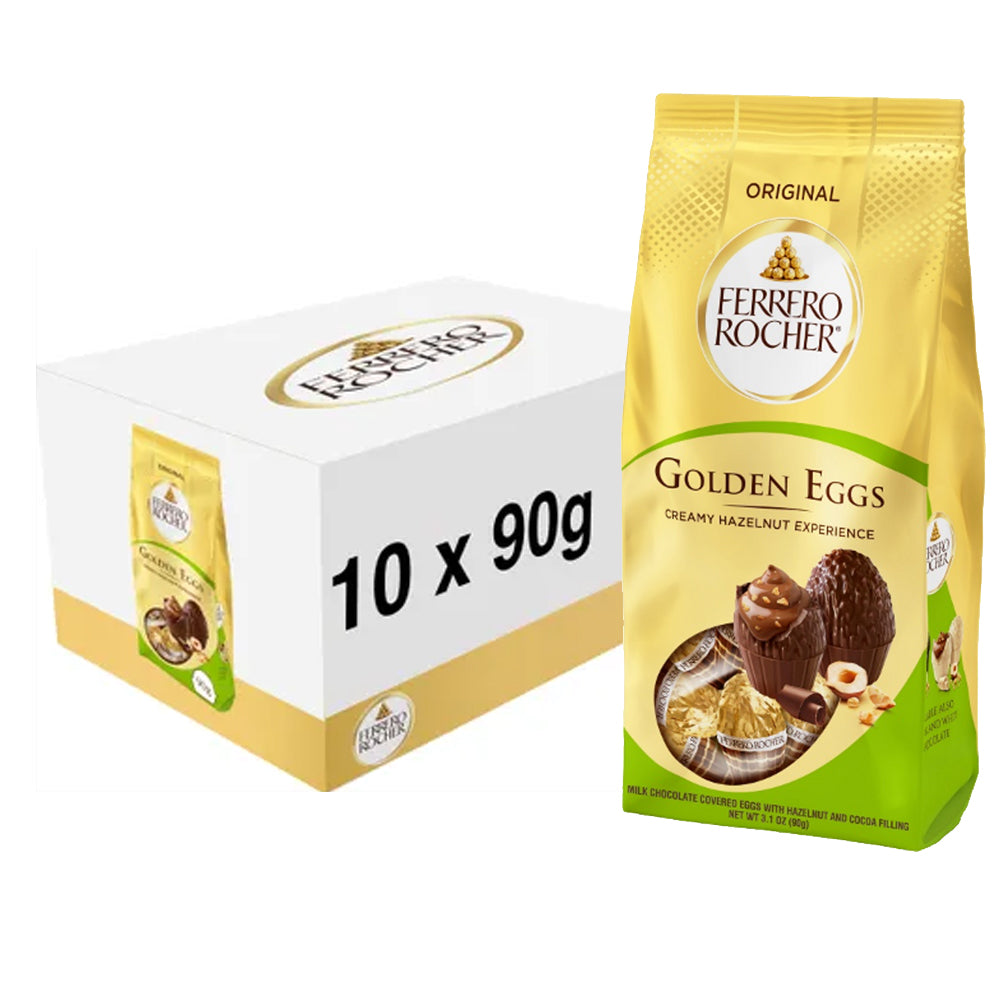 Ferrero Rocher Original Golden Eggs Bag 90g (Box of 10)