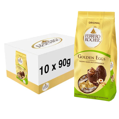 Ferrero Rocher Original Golden Eggs Bag 90g (Box of 10)