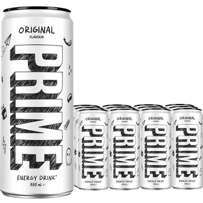 PRIME Hydration Original Flavour Energy Drink 330ml (12 & 24 Cans)