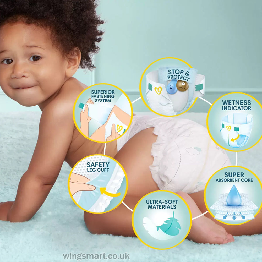 Pampers Premium Protect, New Baby Size 3, 70 Pack