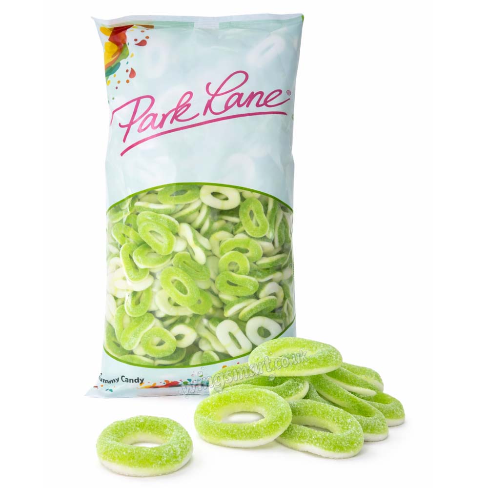 Park Lane Sour Rings 2kg – Blackcurrant, Apple & Cola Bulk Bags