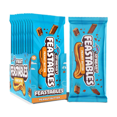 Feastables Mr Beast Almond Milk Chocolate with Almond Chunks Bar 60g (Box of 10)