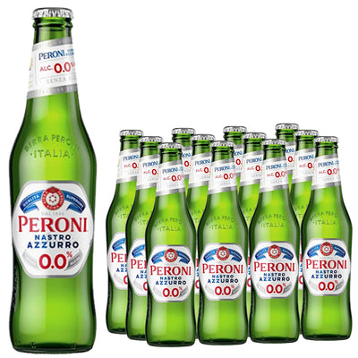 Peroni Nastro Azzurro 0% Alcohol Free Beer 330ml (Case of 12)