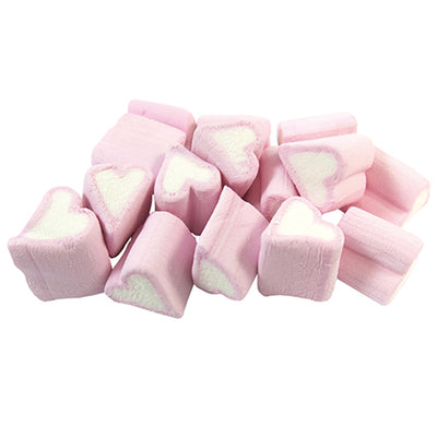 Kingsway Pink & White Mini Heart Mallows