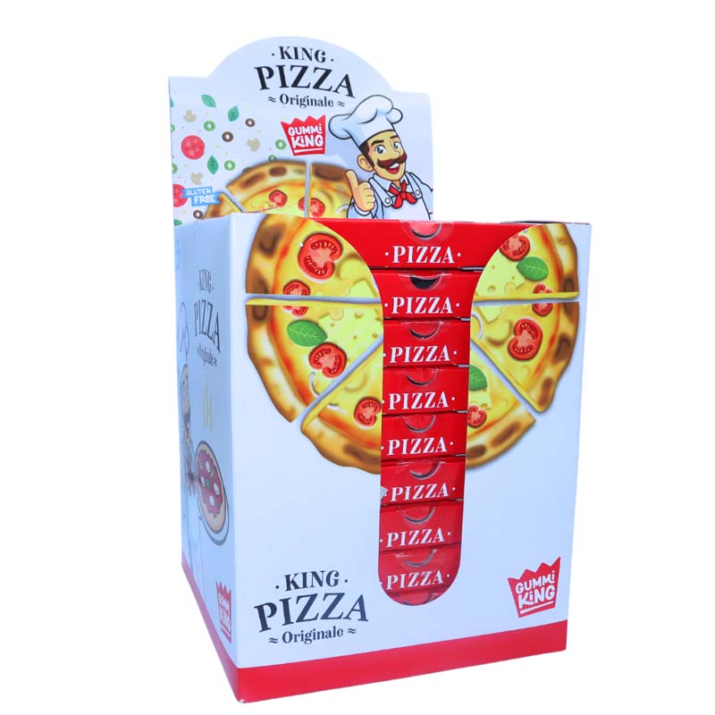 Gummi King Pizza Gummy Sweets 90g Box of 10