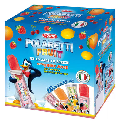 Polaretti Fruit Ice Lollies, 80 x 40ml