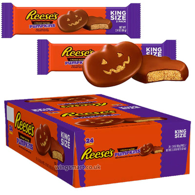 Reese's 2 Peanut Butter Pumpkins King Size 68g (Box of 24)