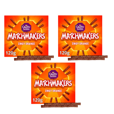 Quality Street Matchmakers Zingy Orange Chocolate Box 120g (Pack of 3)