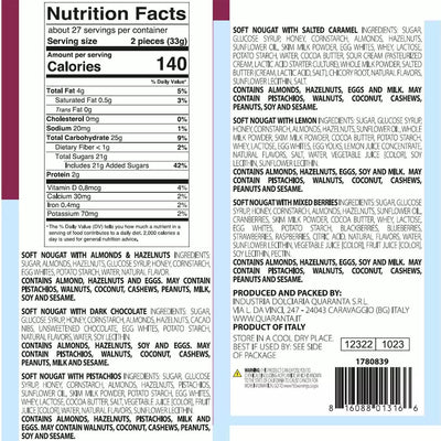 Quaranta Assorted Italian Soft Nougat, 900g