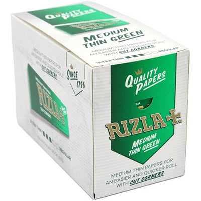 RIZLA GREEN REGULAR SIZE PAPERS - 100 PACK