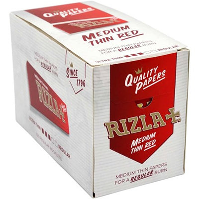 RIZLA RED REGULAR SIZE PAPERS - 100 PACK