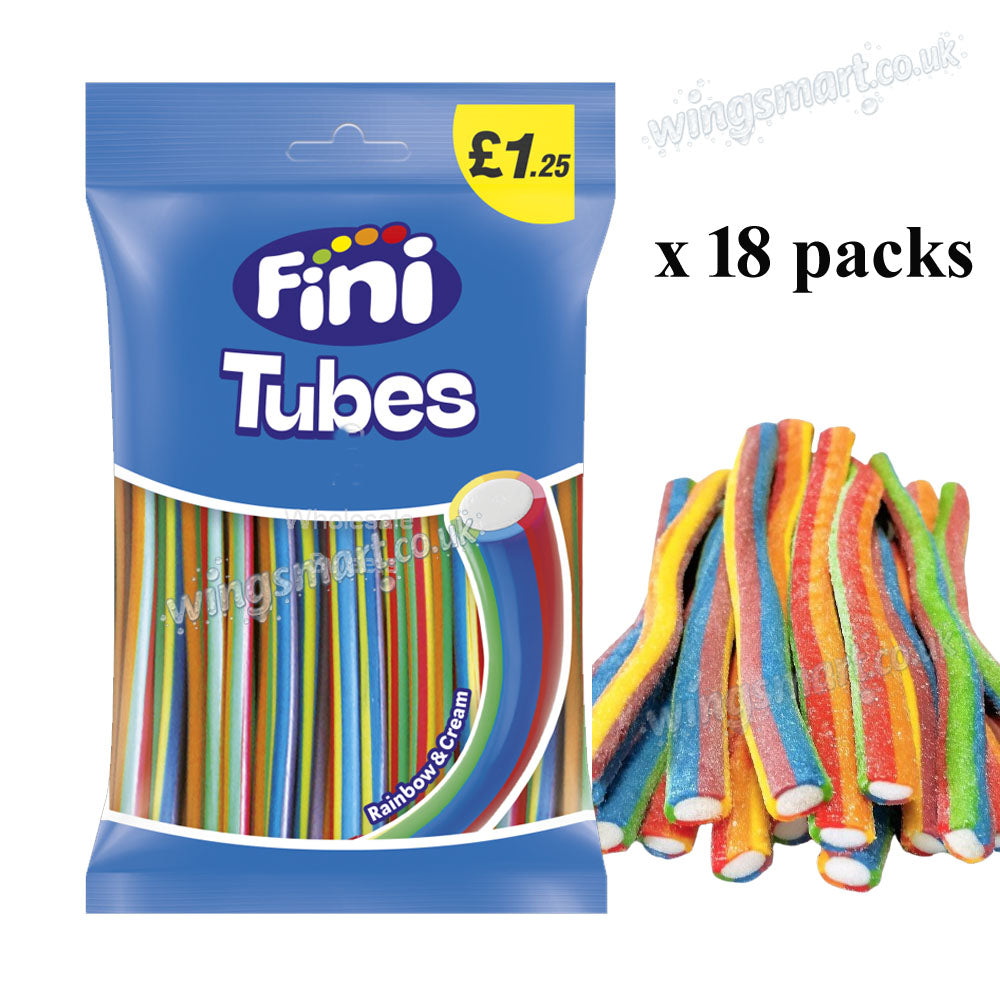 Fini Tubes Assorted Flavours Candy 140g £1.25 PMP Sweet & Sour Treats Packs