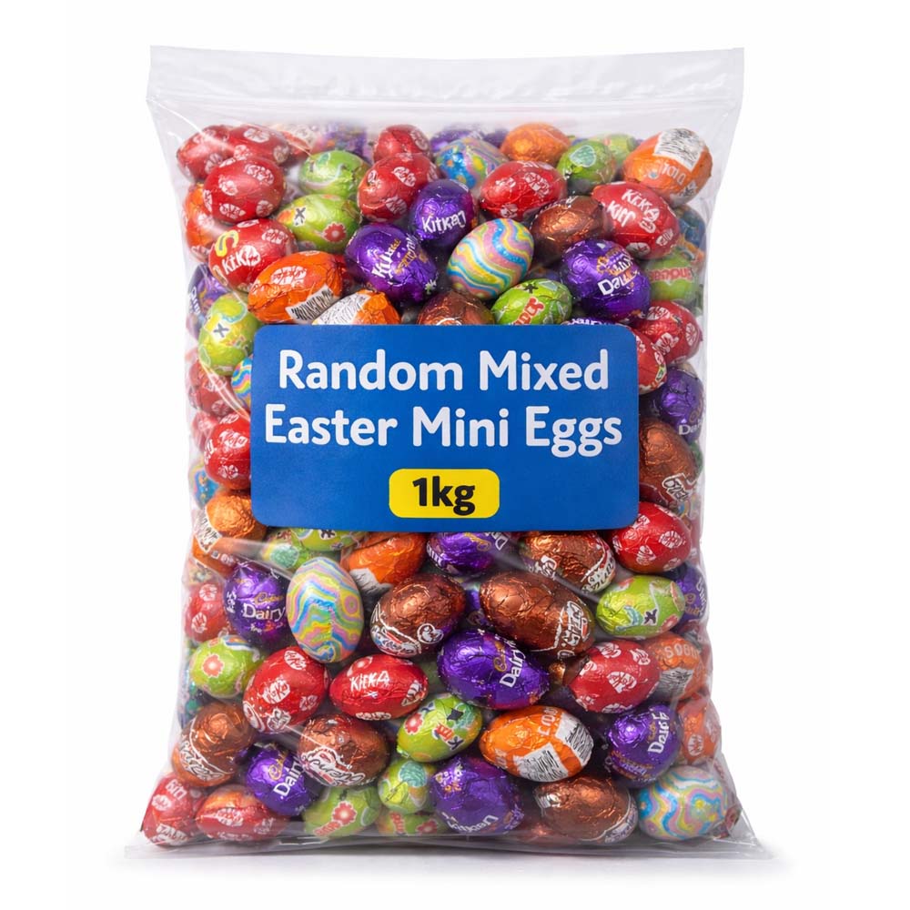 Random Mixed Easter Mini Eggs 1kg - 50% Discount